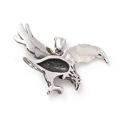 Pendenti in acciaio inossidabile 304 in stile tibetano&nbsp;STAS-P305-14AS