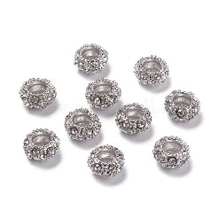 Legierung Rhinestone European Beads&nbsp;CPDL-H998-18