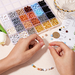 Kits de fabrication de bijoux en plastique abs&nbsp;DIY-WH20010-20B