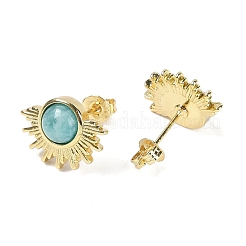 Pendientes de amazonita natural&nbsp;EJEW-K288-01G-07