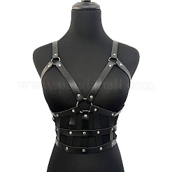 Ceintures à chaîne pour le corps en cuir PU punk goth&nbsp;WGC1161-01