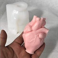 Stampi per statue in silicone per candele fai-da-te a forma di cuore (organo).&nbsp;CAND-PW0007-025