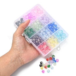 360pcs 12 Farben transparente Knistern Acrylperlen&nbsp;CACR-YW0001-02