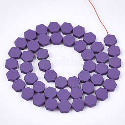 Vaporisez peints non-magnétiques synthétiques perles d'hématite brins&nbsp;G-T116-03C-15