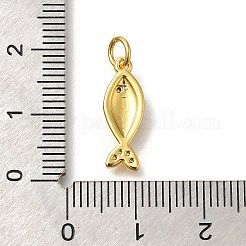 Ciondoli di zirconi in ottone&nbsp;KK-M295-14G-01