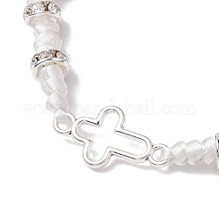 Bracciali a maglie incrociate in lega&nbsp;BJEW-JB11527-02