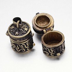 Geschnitzten Säulengestellware Messing-Gebet-Kasten-Anhänger&nbsp;KK-L101-37