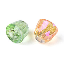 Chapelets de perles en verre transparent électrolytique&nbsp;EGLA-N025-05B-A01