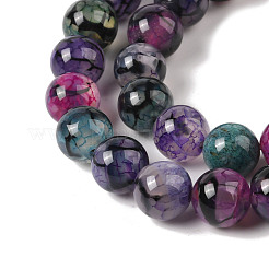 Chapelets de perles en agate veine de dragon naturelle&nbsp;X-G-NH0013-B01-02