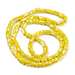 Colore ab placcato perline di vetro fili&nbsp;EGLA-P051-06B-B03