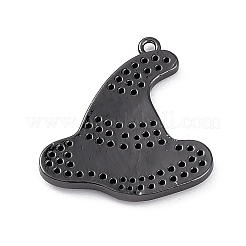 Pendentifs en laiton de placage de rack avec zircone cubique&nbsp;KK-D031-07