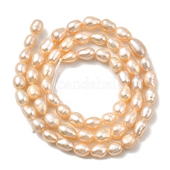 Brins de perles de culture d'eau douce naturelles&nbsp;PEAR-I007-01P-02