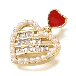 Pendentifs en laiton zircon cubique transparent&nbsp;KK-C263-06G