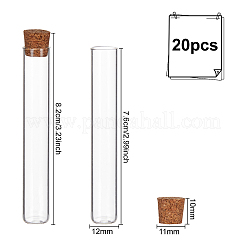 Tube à essai en verre&nbsp;CON-WH0072-63E