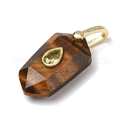Pendentifs en œil de tigre naturel&nbsp;GG-CBA5FCC-01G-03