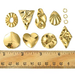 16 pz 8 pendenti in acciaio inossidabile stile 201&nbsp;DIY-FS0005-37G
