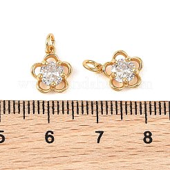 Ciondoli Shegrace in ottone con pavé di zirconi cubici trasparenti&nbsp;XGRQ4N561-720G