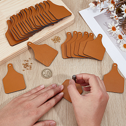 30 étiquette en cuir PU&nbsp;DIY-OC0014-32