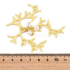 Colgantes grandes con cuentas de semillas de vidrio&nbsp;PALLOY-MZ01399-02