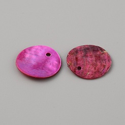 Pendentifs coquillage akoya naturel&nbsp;LS-BSHE-WH0002-05C