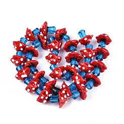 Hilos de cuentas irregulares hechos a mano con lampwork&nbsp;LAMP-A004-06G
