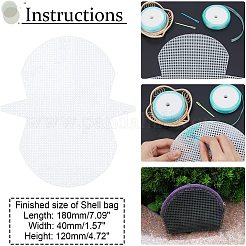 Harz-Mesh-Canvas-Taschenblätter&nbsp;DIY-WH0260-13