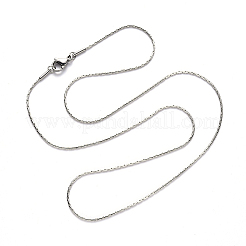 Collier à maillons Boston en acier inoxydable 304 anti-ternissement&nbsp;NJEW-S420-005B-P