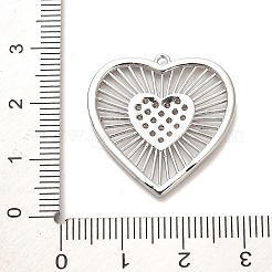 Ciondoli in ottone con placcatura a cremagliera con micro pavé di zirconi chiari&nbsp;X-KK-L210-010P