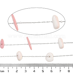 Catene in acciaio inossidabile 304 con maglie in conchiglia naturale&nbsp;CHS-G038-10P