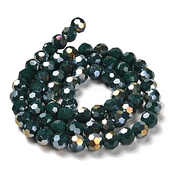 Chapelets de perles en verre opaque électrolytique&nbsp;EGLA-A035-P6mm-A23