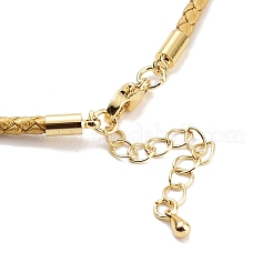 Geflochtene runde Kunstlederarmbänder herstellen&nbsp;BJEW-H610-01G-11