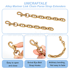 Rallonges de sangle de sac à main en chaîne à maillons en alliage marin&nbsp;LS-DIY-WH0304-706AG