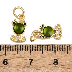 Colgante micropavé cubic zirconia de latón&nbsp;KK-A269-65G