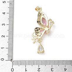 Colgante micropavé cubic zirconia de latón&nbsp;KK-A299-22G-02