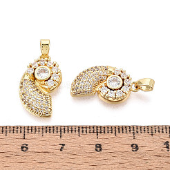 Pendentifs en laiton zircon cubique transparent&nbsp;KK-N259-11G