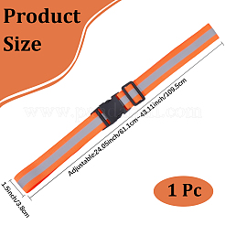 1 ceinture extensible réfléchissante en polyester&nbsp;AJEW-CN0005-26B