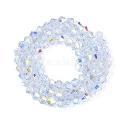 Chapelets de perles en verre transparente  &nbsp;EGLA-N021-4mm-01