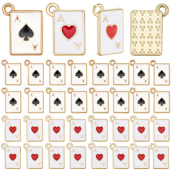 60 Stück 2 Arten Legierung Emaille Anhänger&nbsp;ENAM-SC0006-64