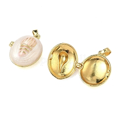 Pendentifs de médaillon en laiton&nbsp;KK-A294-12G-02