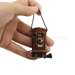 Téléphone mural rétro en bois miniature&nbsp;MIMO-PW0001-062