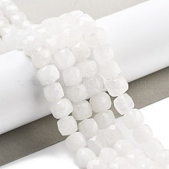 Natürliche weiße Jade perlen Stränge&nbsp;G-C179-B23-01