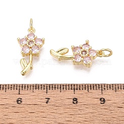 Pendentifs de zircone cubique en laiton micro pavé saint valentin&nbsp;KK-N287-40G