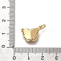 Pendentifs avec zircon cubiques à micro-pavés en laiton&nbsp;KK-Q043-03G-02