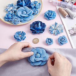 14 pz 7 stili di accessori ornamentali in tessuto denim&nbsp;DIY-HY0002-60A