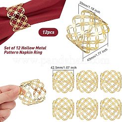 Hohle Serviettenringe aus Eisen&nbsp;AJEW-WH0258-031