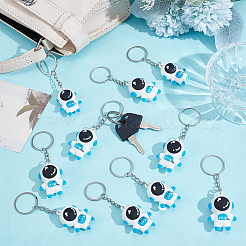30 stücke 2 arten astronaut pvc & eisen anhänger schlüsselanhänger&nbsp;KEYC-NB0001-84B