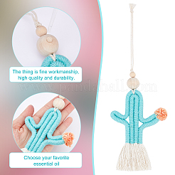 3 pz 3 colori decorazioni pendenti in cotone&nbsp;AJEW-CA0001-86