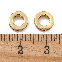 Rack-Beschichtung Messing Micro Pave klare Zirkonia Perlen&nbsp;KK-U030-32G-03