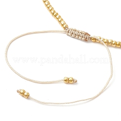 Bracelets de perles tressées en perles naturelles et graines&nbsp;BJEW-JB09722-01