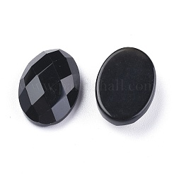 Cabochons d'agate noire teints et chauffés naturellement&nbsp;G-G760-A10